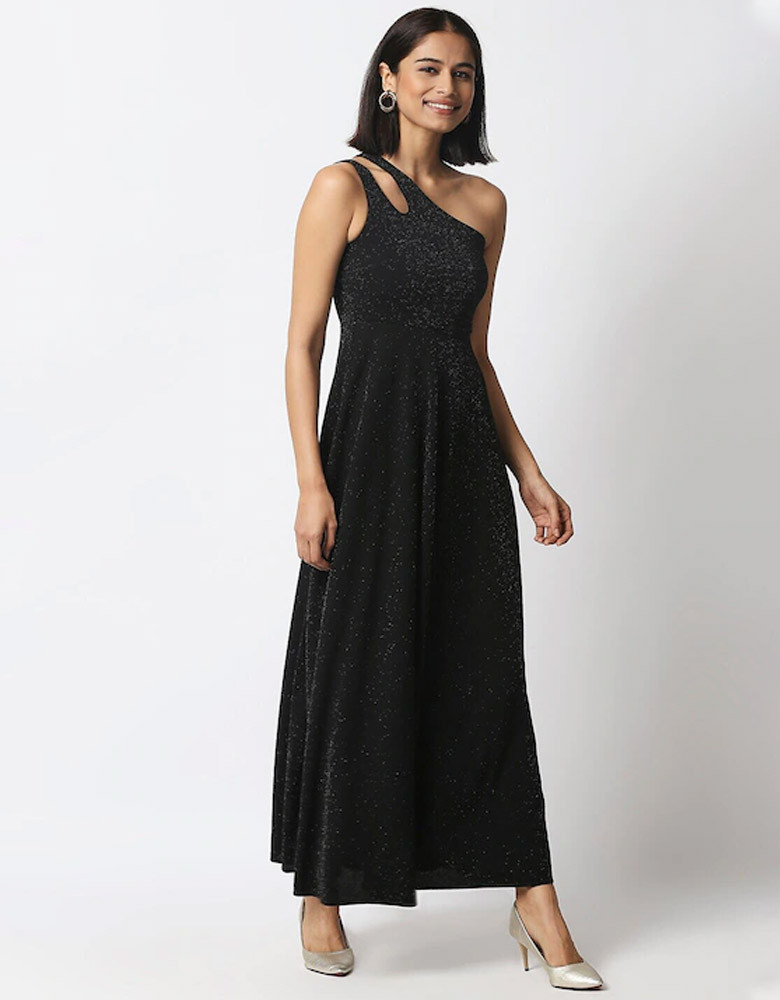 Black Embellished Maxi Dress