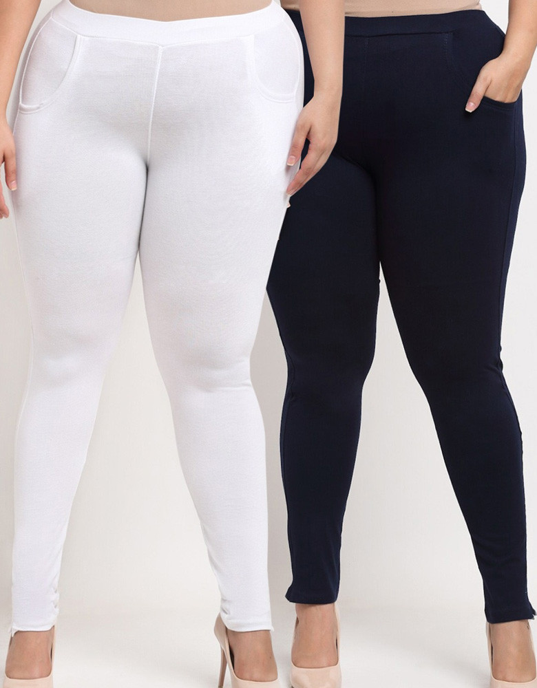 Women Set of 2 Plus Size Leggings