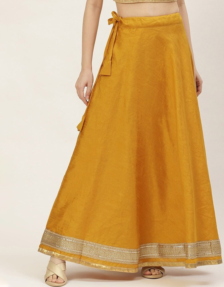 Women Maxi-Length Flared Lehenga Ethnic Skirt