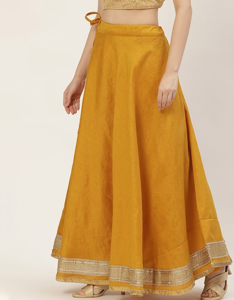 Women Maxi-Length Flared Lehenga Ethnic Skirt