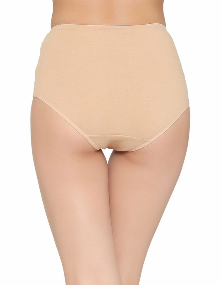 Women Beige Solid Hipster Briefs