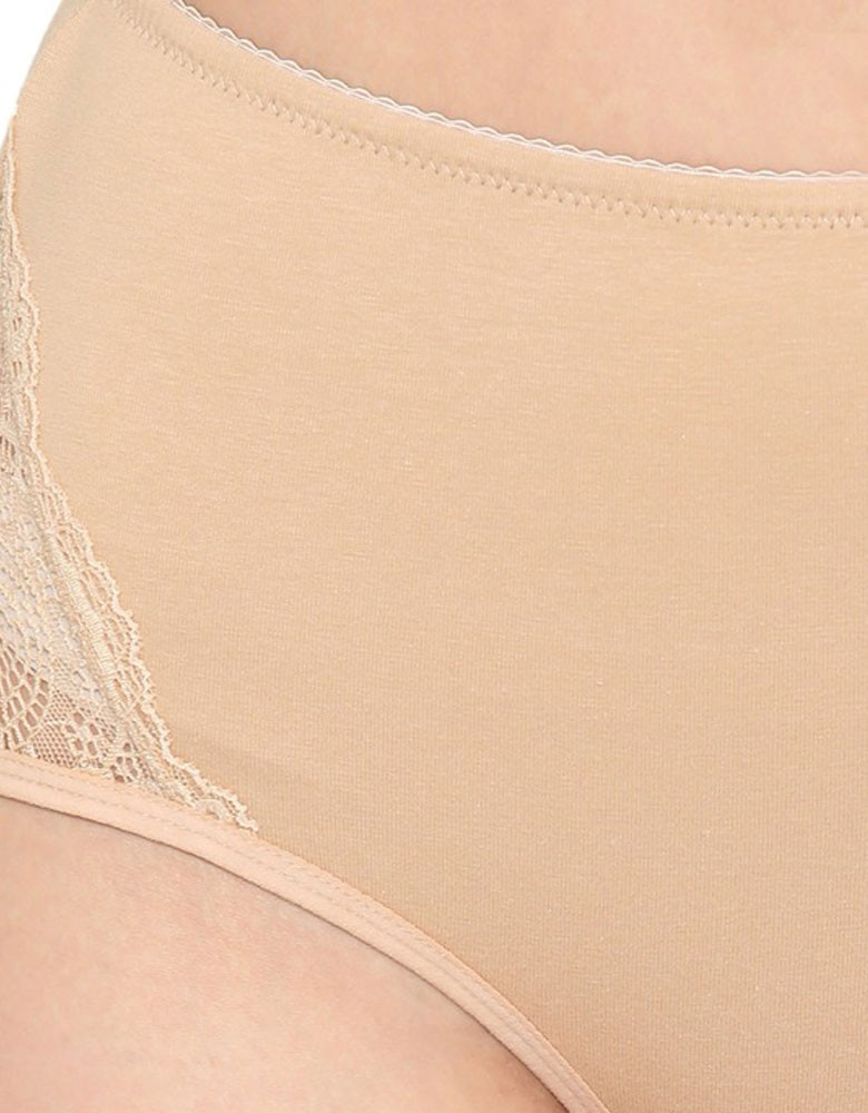 Women Beige Solid Hipster Briefs