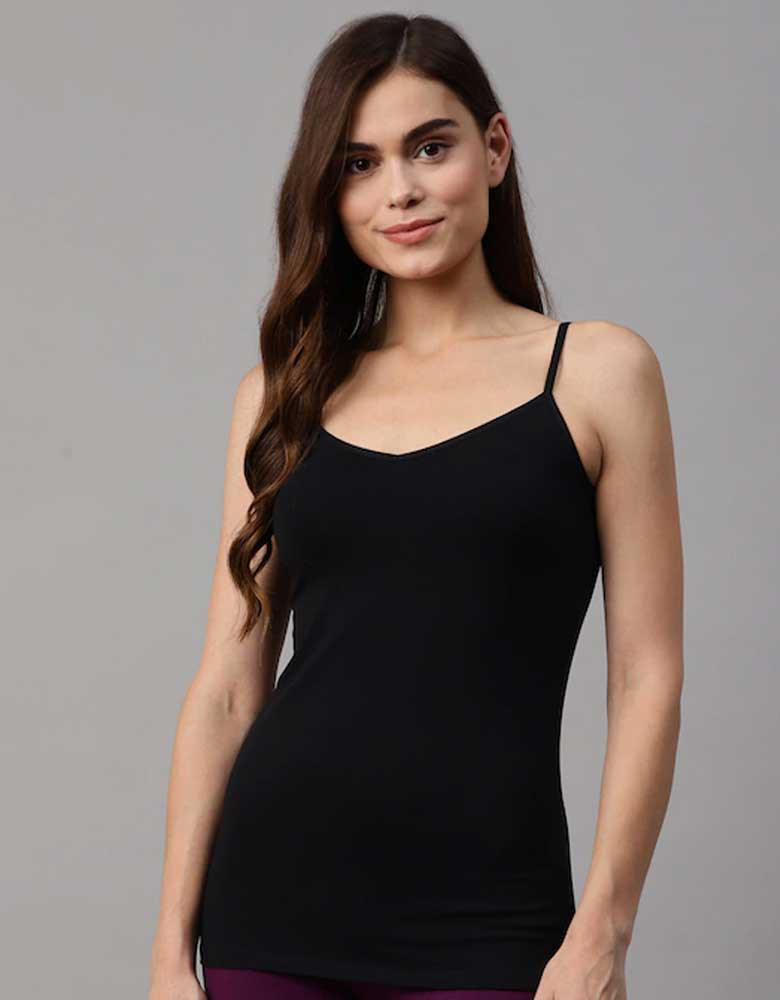 Women Black Solid Camisole