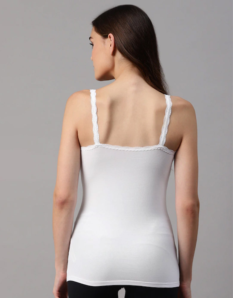 Women White Solid Camisole