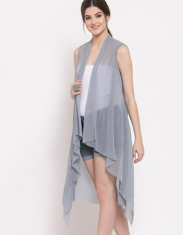 Women Open Front Longline Shrug