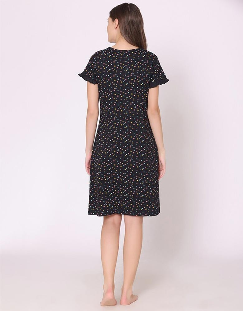 Women Printed Nightdress