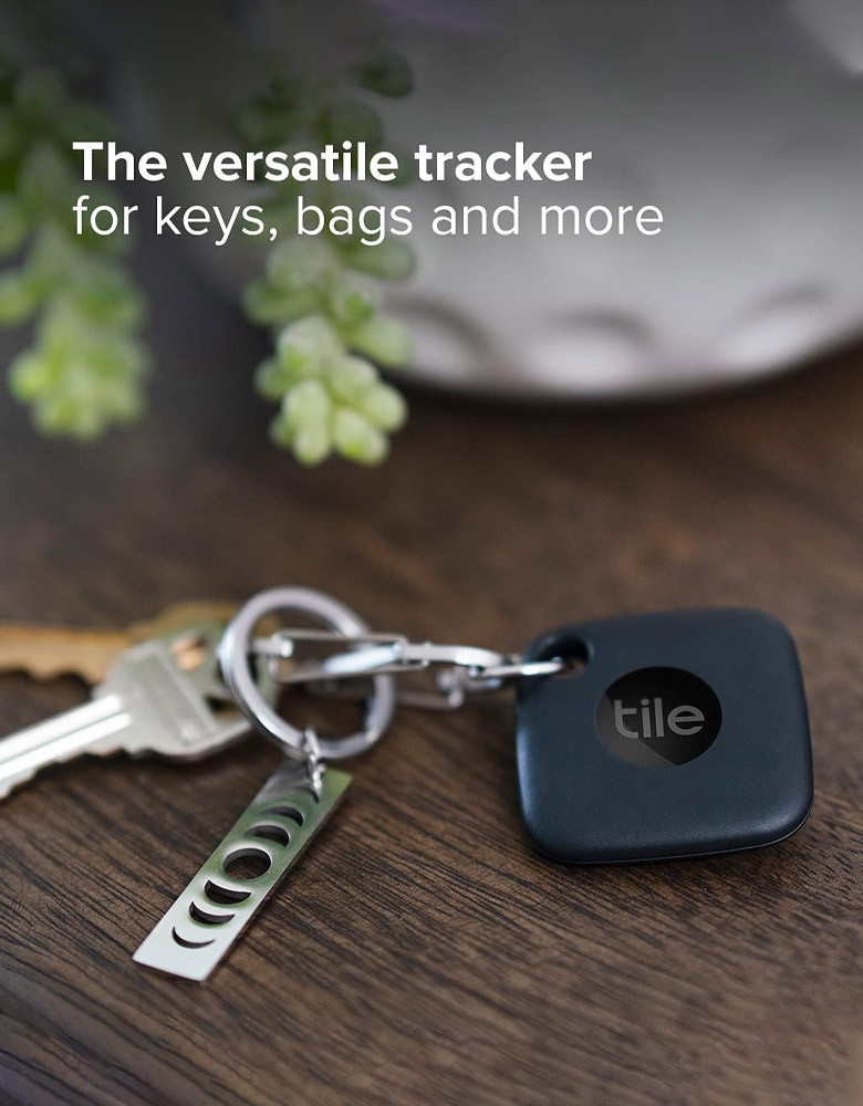 Tile Mate (2022) 1-Pack.Black. Bluetooth Tracker, Keys Finder and Item Locator for Keys, Bags and More; Up to 250 ft. Range. Water-Resistant. Phone Finder. iOS and Android Compatible.