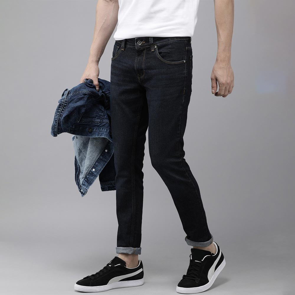 Men Blue Super Skinny Fit Low-Rise Light Fade Stretchable Jeans