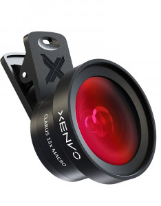 Xenvo Pro Lens Kit for iPhone and Android, Macro and Wide Angle Lens with LED Light and Travel Case