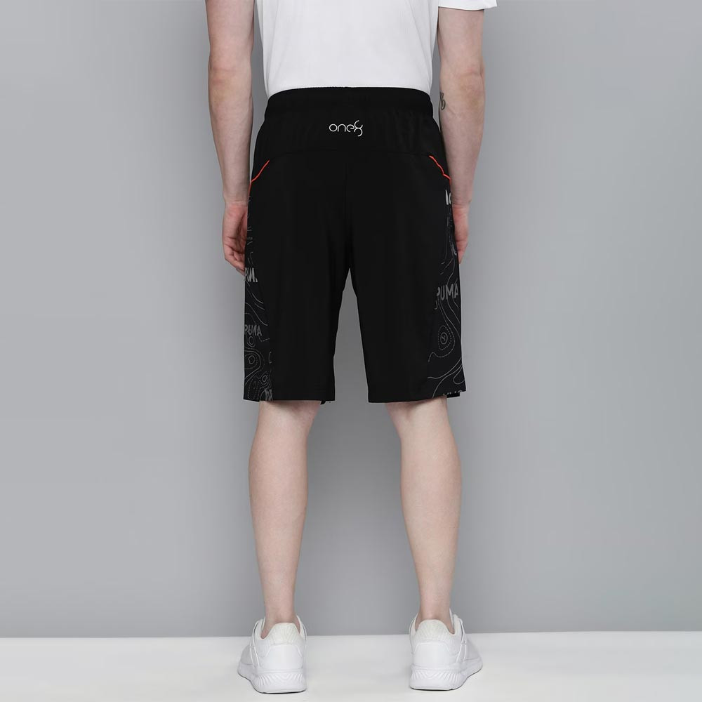 Men Black Printed Virat Kohli Active Sports Shorts