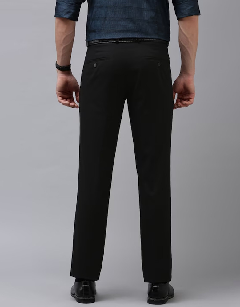 Men Black Slim Fit Trousers