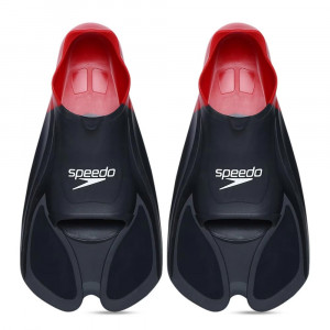 Black Solid Silicone Training Swim Fins