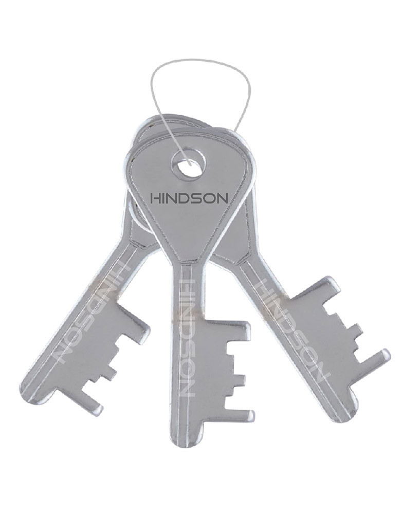 HINDSON Lock and Key Atoot 60mm with 3 Key, Atoot Steel Hardened Shackle Double Locking, 8 Lever Padlock for Door, Gate, Shutter ( Finish Silver ) (ATOOT 60 Hardened)