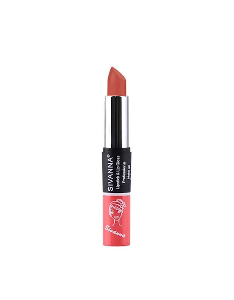 2-in-1 Professional Makeup Lipstick & Lip Gloss - DK061 22