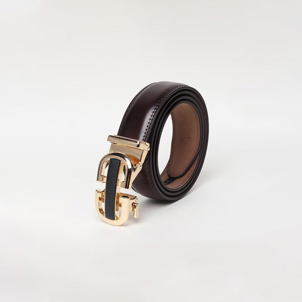 Men Brown Solid Belt