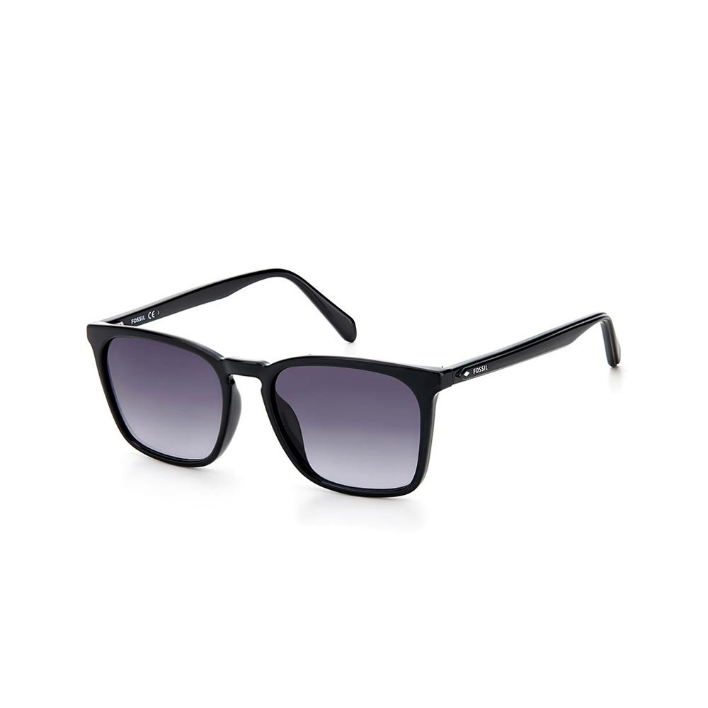 Men Grey Lens & Black Full Rim Wayfarer Sunglasses