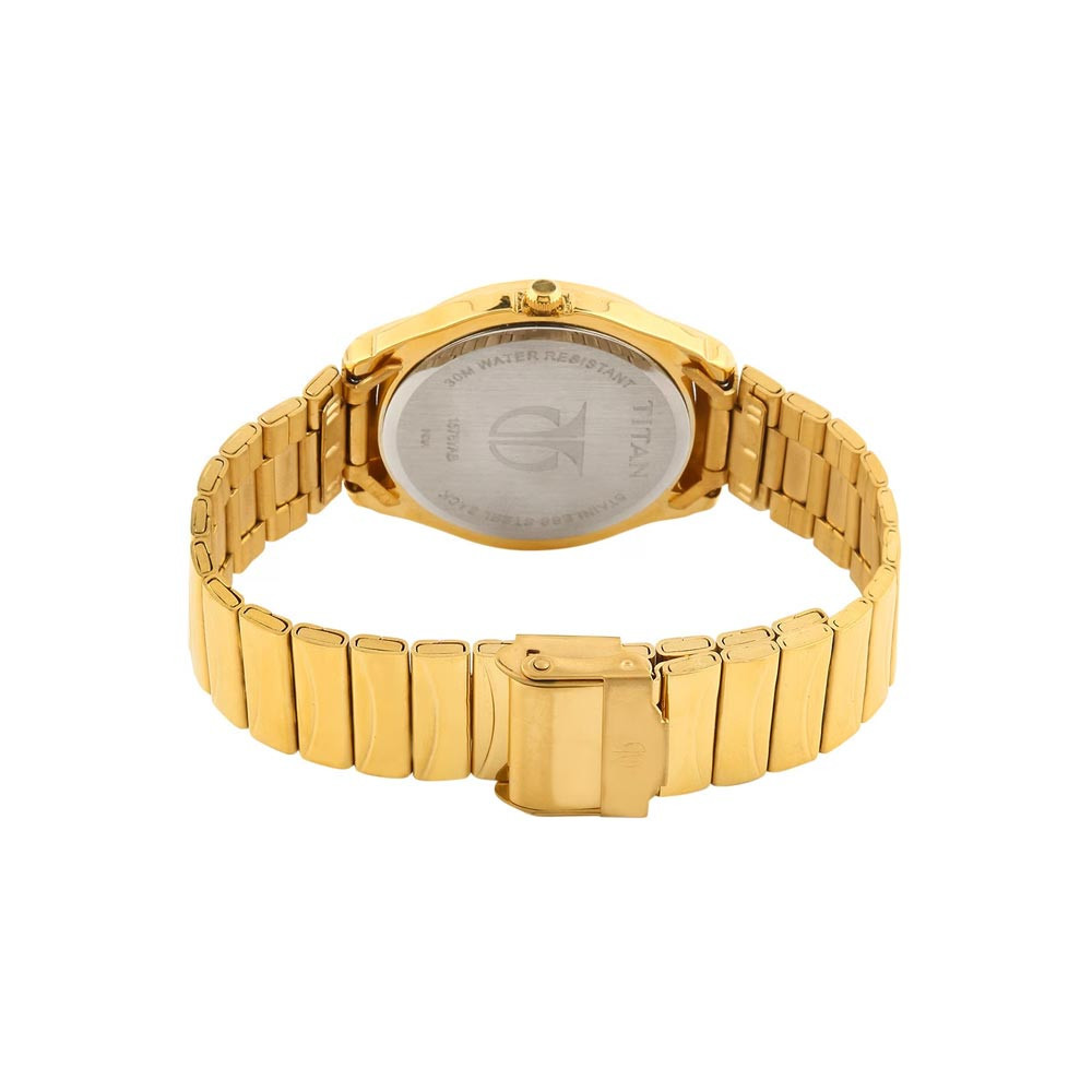 Men Gold-Toned Dial Watch