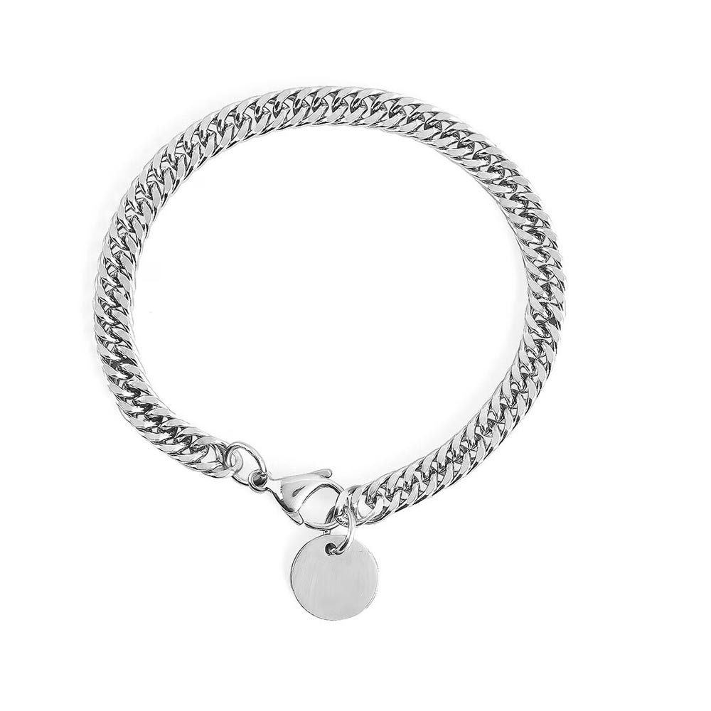 The Lifestyle Co Men Silver Tone Chain Bracelet