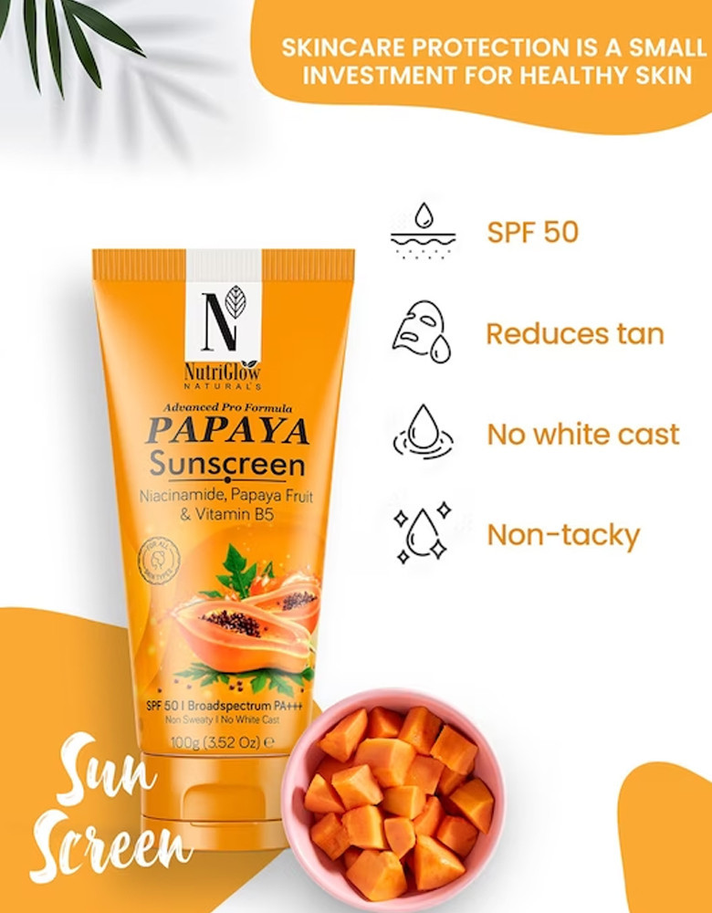 Advanced Pro formula Papaya Sunscreen SPF 50 - 100gm