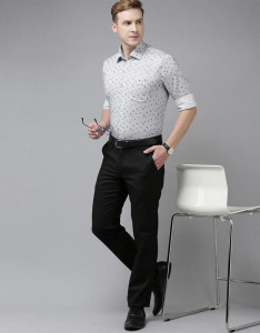 Men Slim Fit Printed Formal Shirt